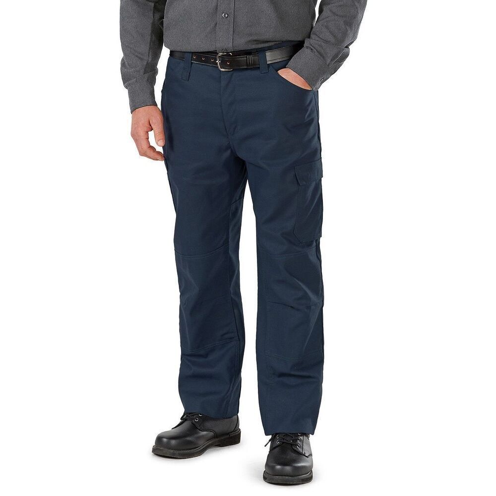 BULWARK FR Comfort Lightweight Cargo Pants Navy Blue Size 36x37 *NEW*